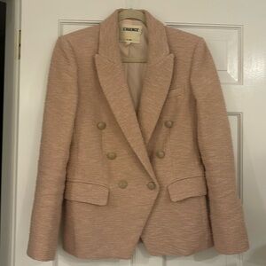 L’AGENCE Kenzie blazer double breasted in light pink size 4